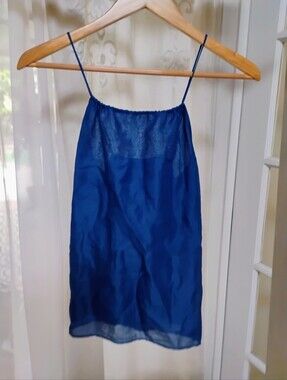 Banana Republic Royal Blue Spaghetti Strap Blouse